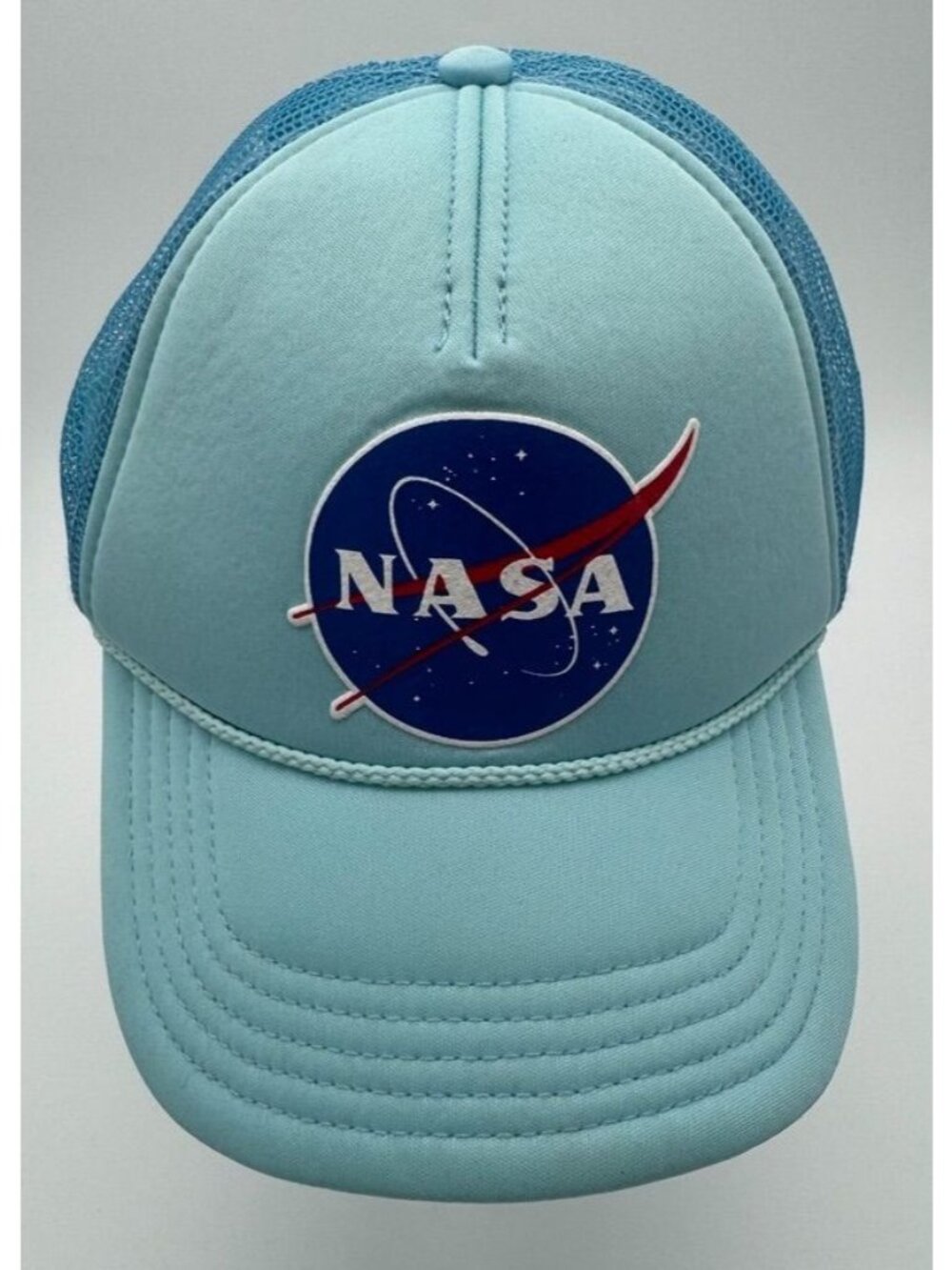 NASA Trucker Hat Blue Mesh Snapback Logo Cap American Needle Co Space One Size